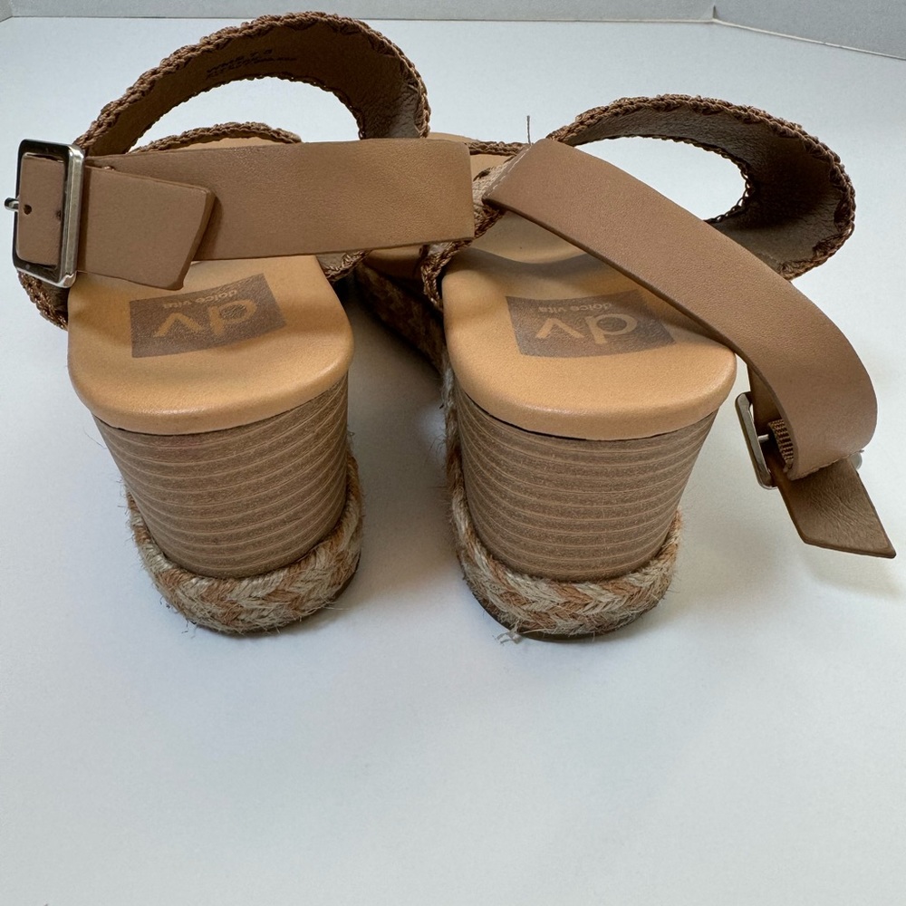 DV by Dolce Vita Enchant Women's Tan Wedge Sandals size 7.5 - Picture 8 of 16